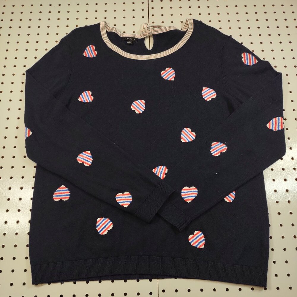 Talbots Lightweight, Soft Heart Sweater, Size Large